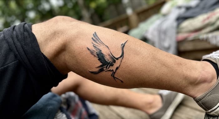 AI-generated tattoo on skin