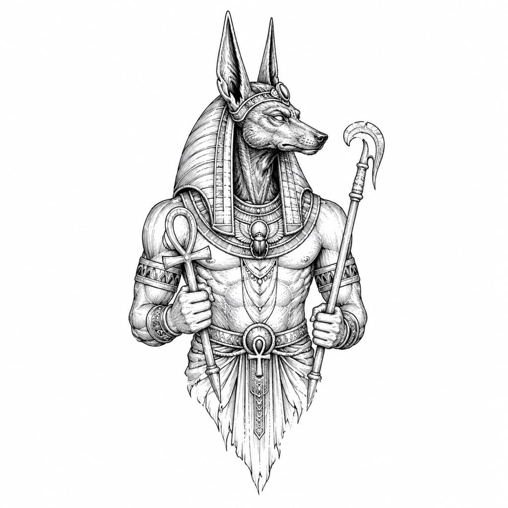 Anubis tattoo direction