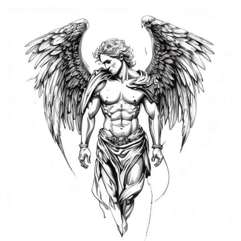 Archangel tattoo direction