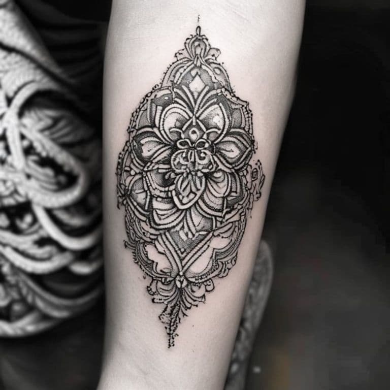Blackwork tattoo design example