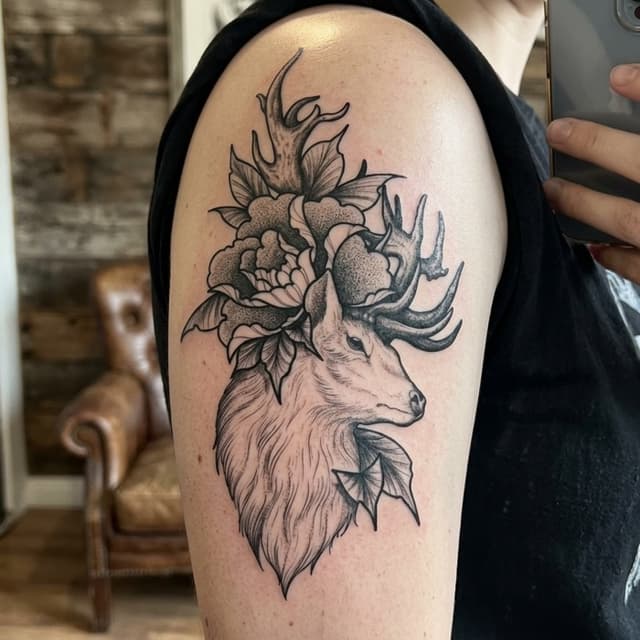 AI-generated tattoo on skin