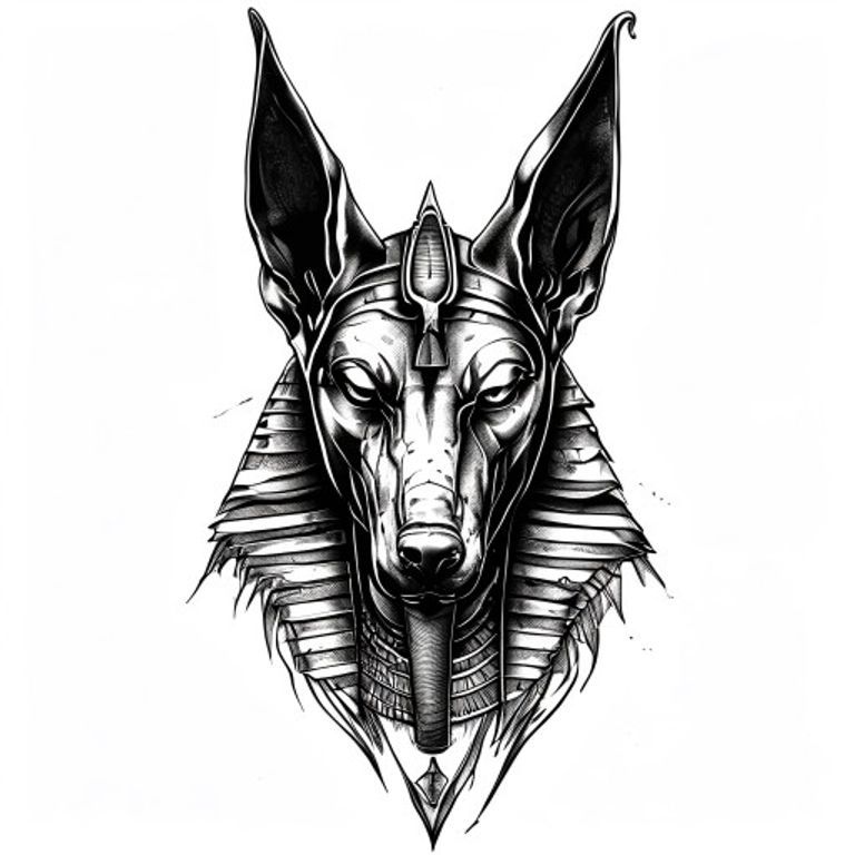 Anubis tattoo design