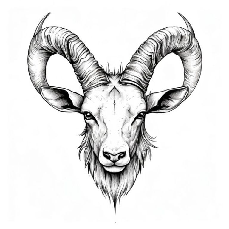 Capricorn tattoo design