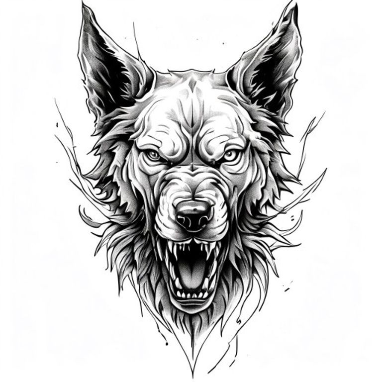Cerberus tattoo design