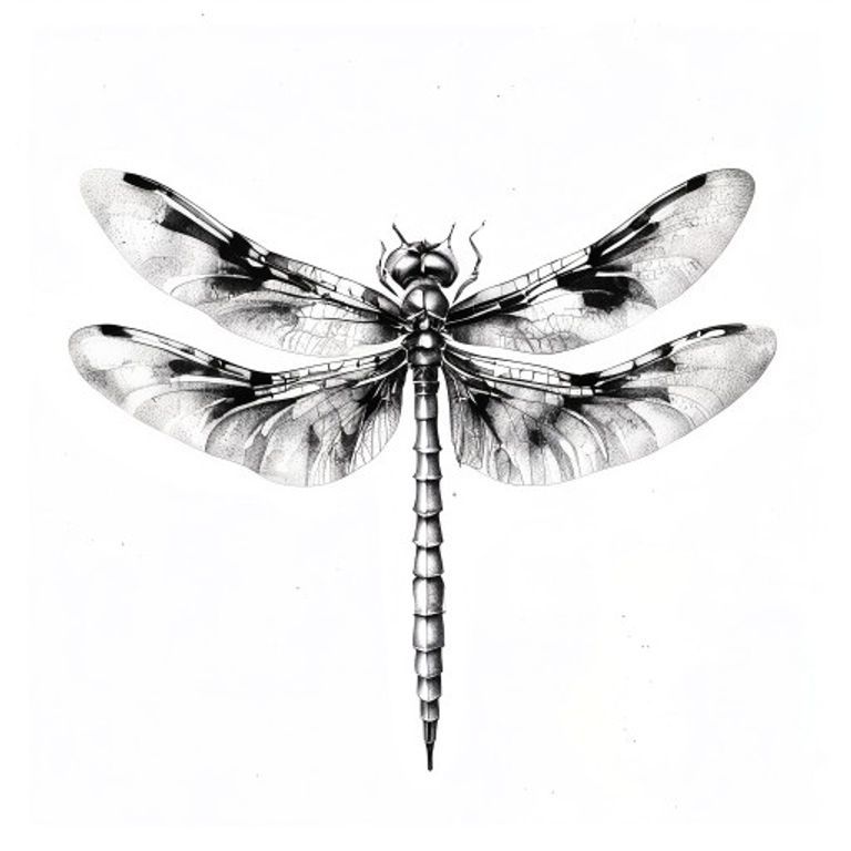 Dragonfly tattoo design