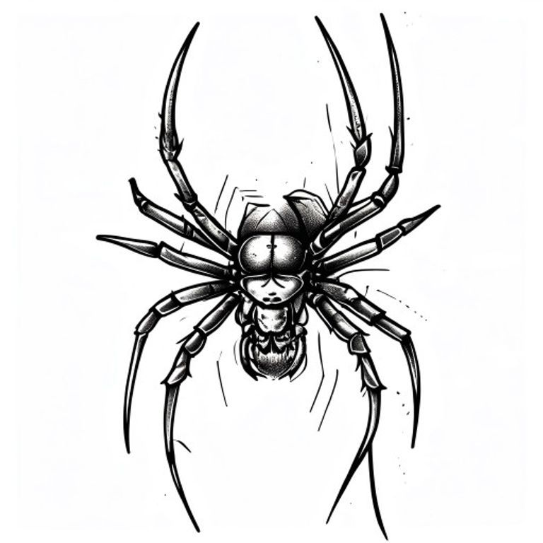 Spider tattoo design