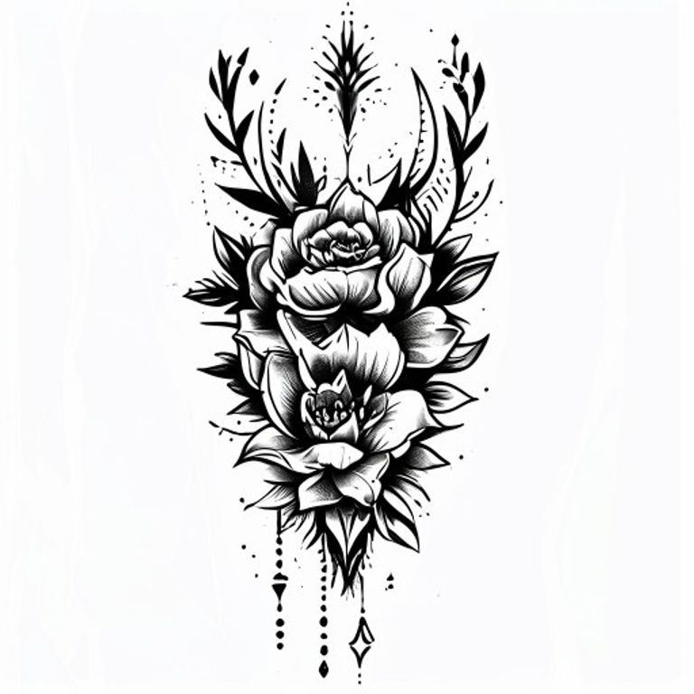 Tutto Passa tattoo design, neo-traditional color style