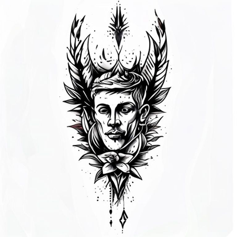 Veni Vidi Vici tattoo design — neo-traditional color style
